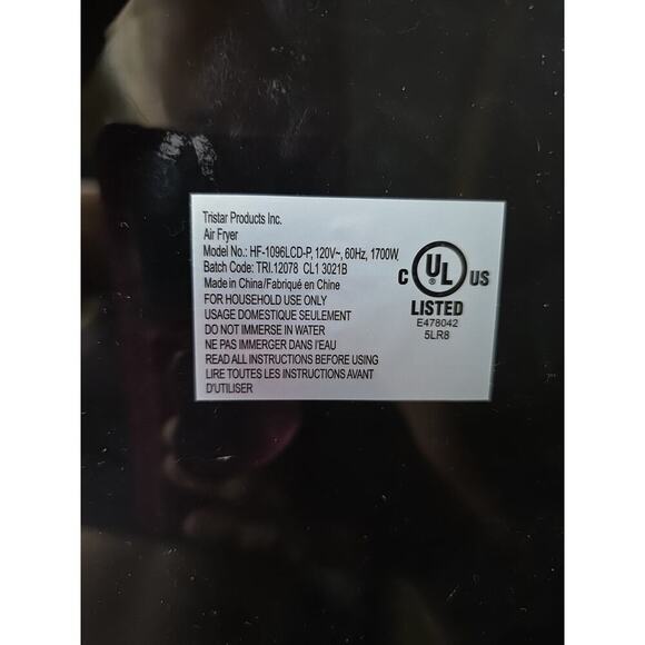 New PowerXL 7qt 1700W Air Fryer - Black - Picture 14 of 16